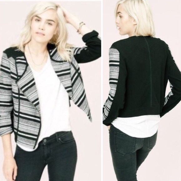 Lou & Grey Jackets & Blazers - Lou & Grey Knit Zip Moro Jacket Size Small